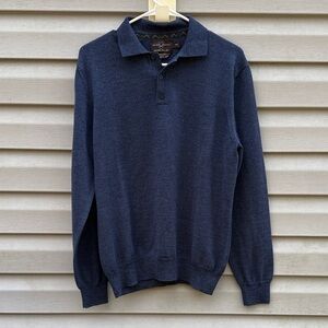 Black Brown 1826 | 100% Italian Merino Wool Sweater Pullover size Medium